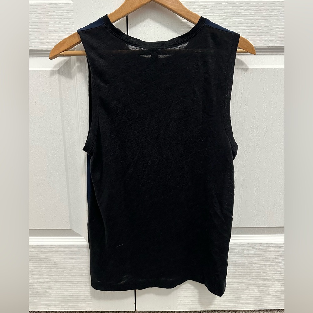 J. Crew Navy Sleeveless Crewneck Tank - Picture 2 of 3